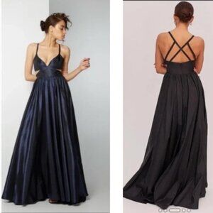 NEW Fame and Partners Queen of Peace Navy Blue Dress Size 8